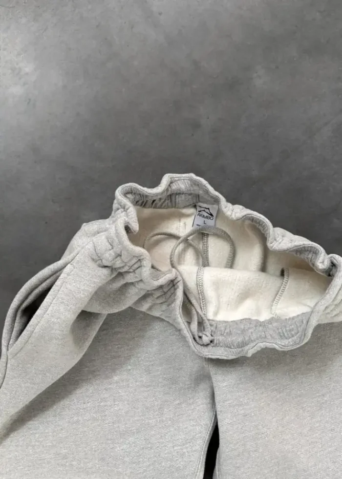 AKIMBO STRAIGHT LEG SWEATPANTS – HEATHER GREY (1)